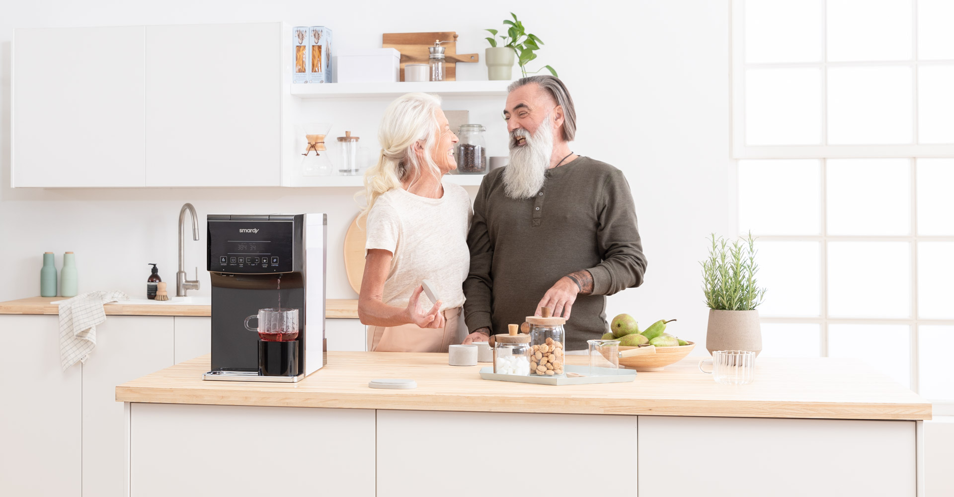 Temperiertes Osmosewasser für den Tee oder andere Getränke