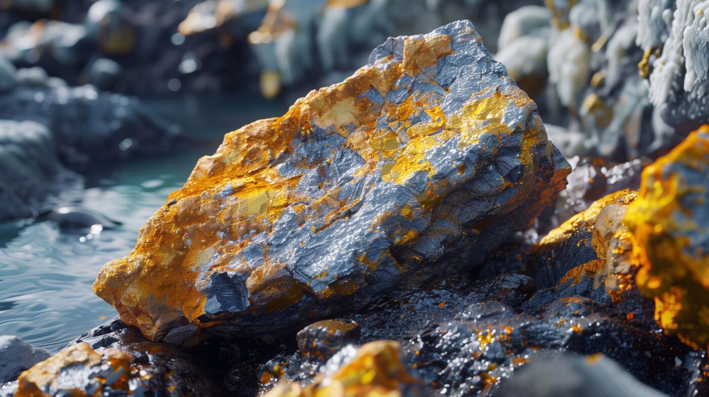 Urangestein am Wasser – natürliche Uranquelle im Trinkwasser