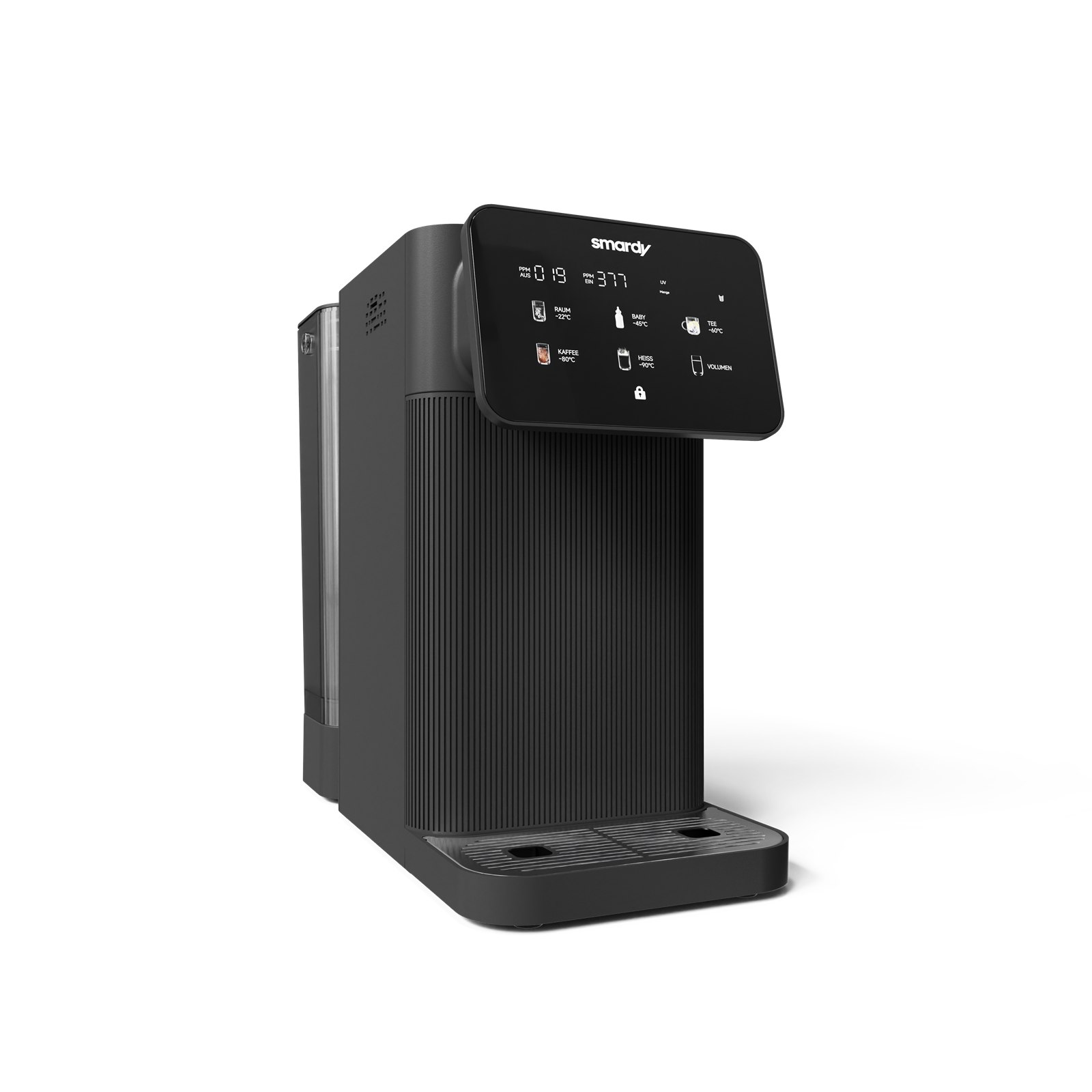 Wasserbar tayma von vorne links mit Bedien-Display
